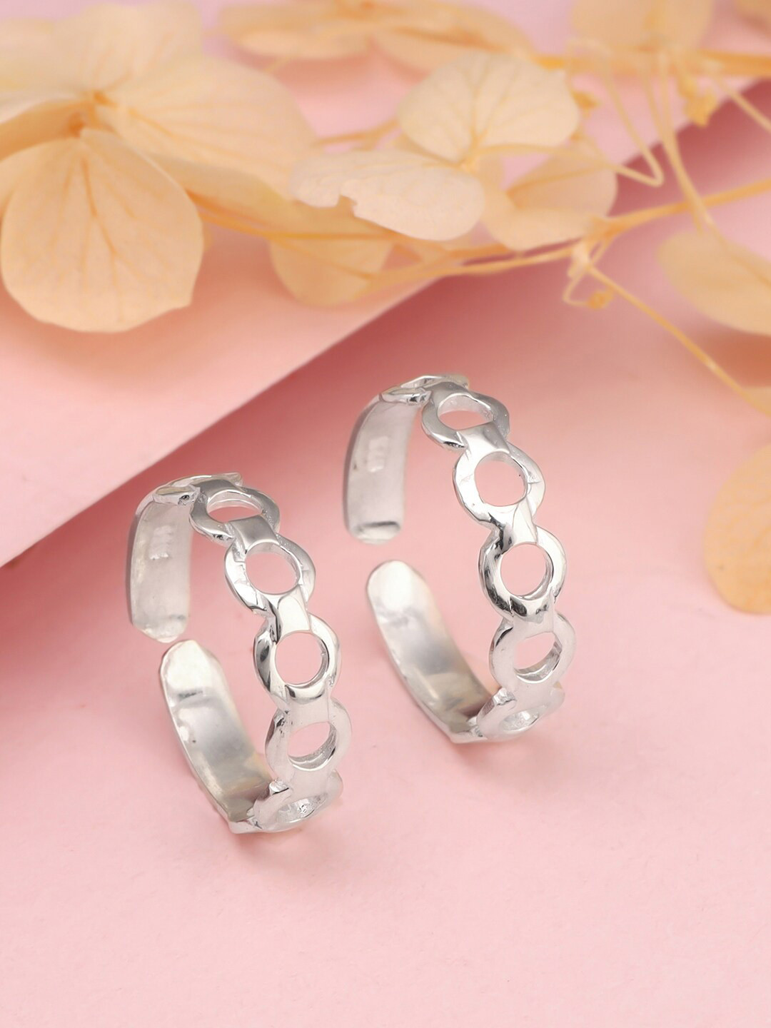 

GIVA Set of 2 925 Sterling Silver Rhodium-Plated Toe Rings
