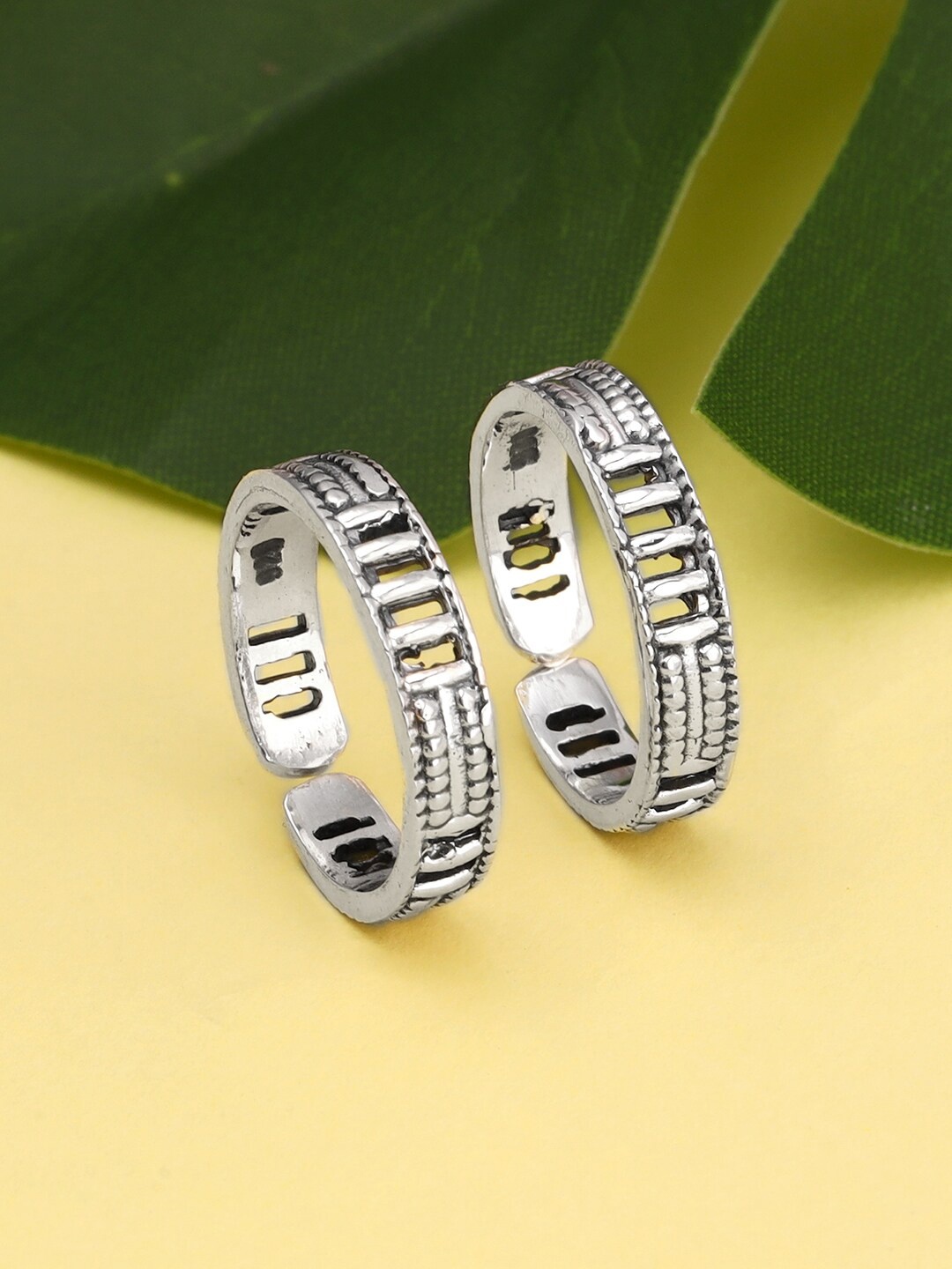 

GIVA Set Of 2 925 Sterling Silver Rhodium-plated Toe Rings