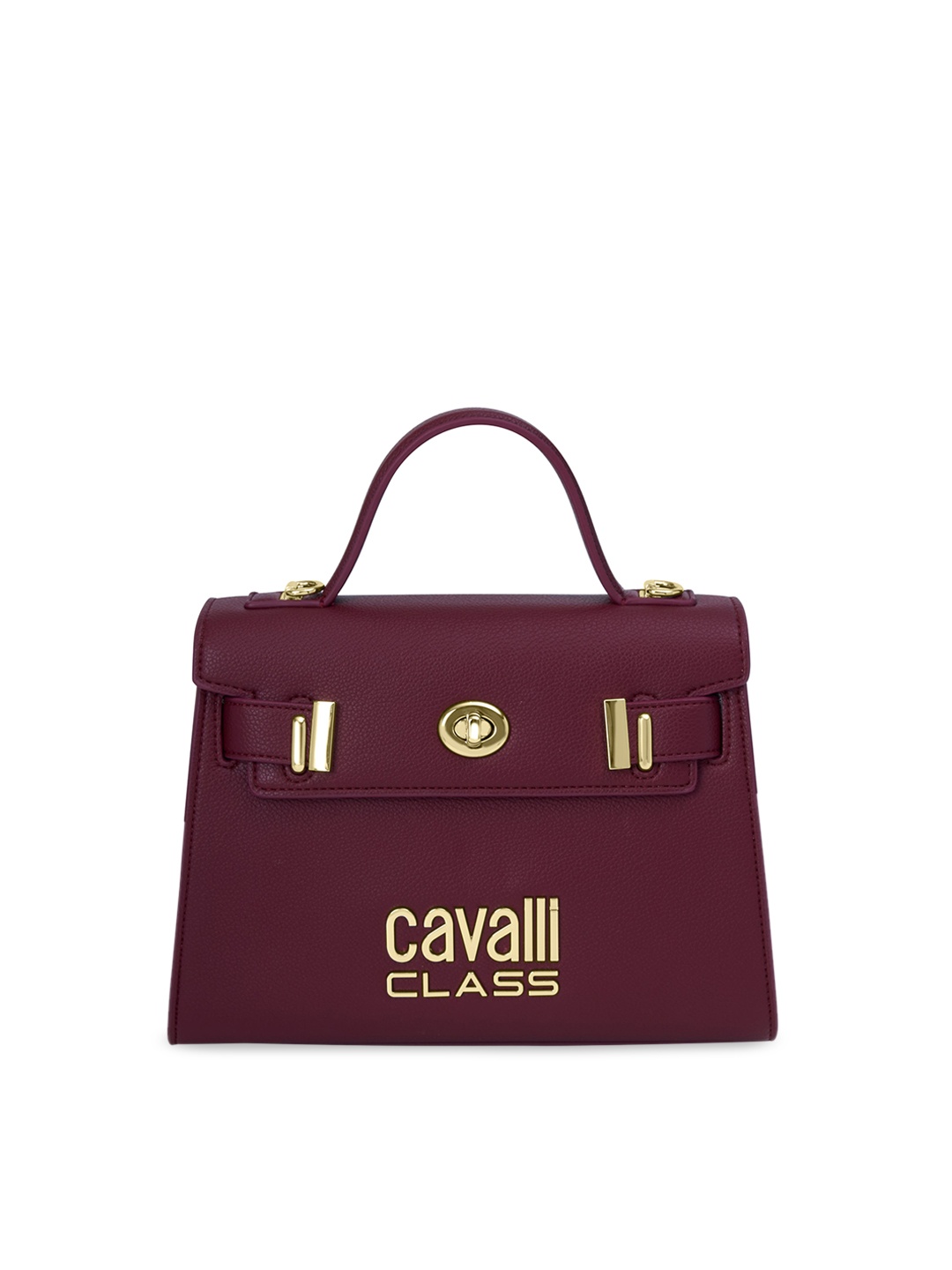

Cavalli Class Structured Handheld Bag, Burgundy