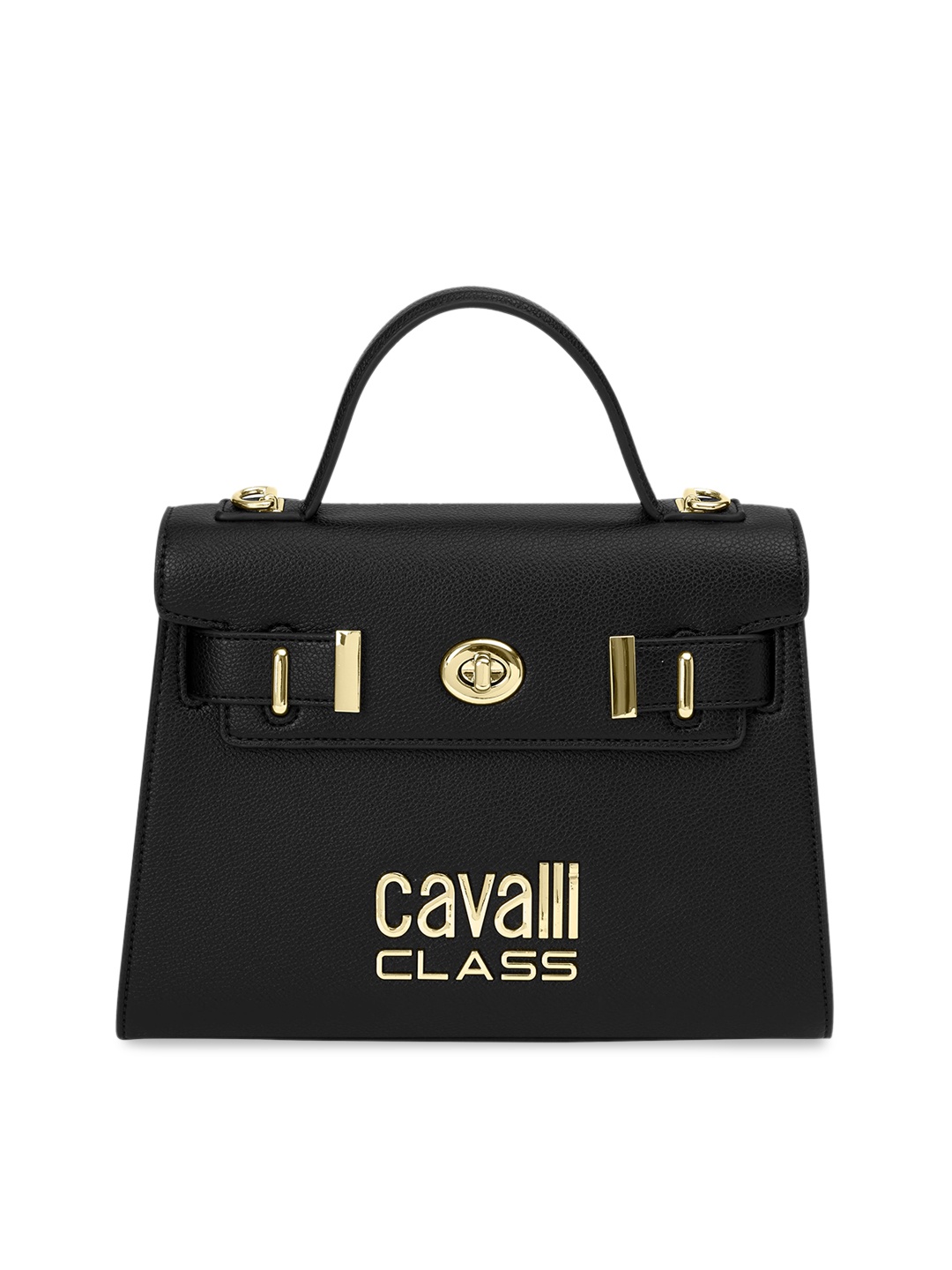 

Cavalli Class Structured Handheld Bag, Black