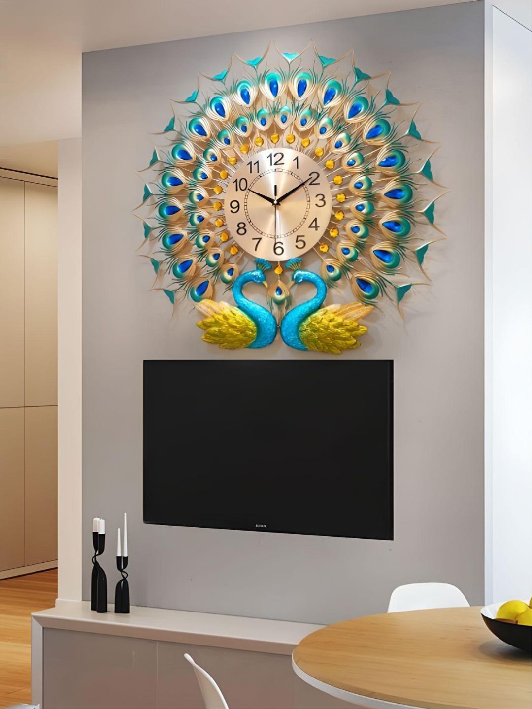 

The Art House Blue Bird Shaped Wall Clock