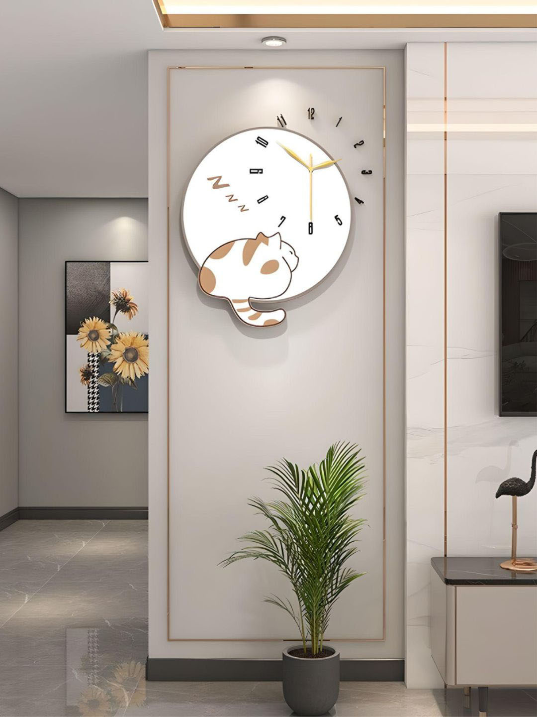 

The Art House White Printed Analogue Contemporary Wall Clock