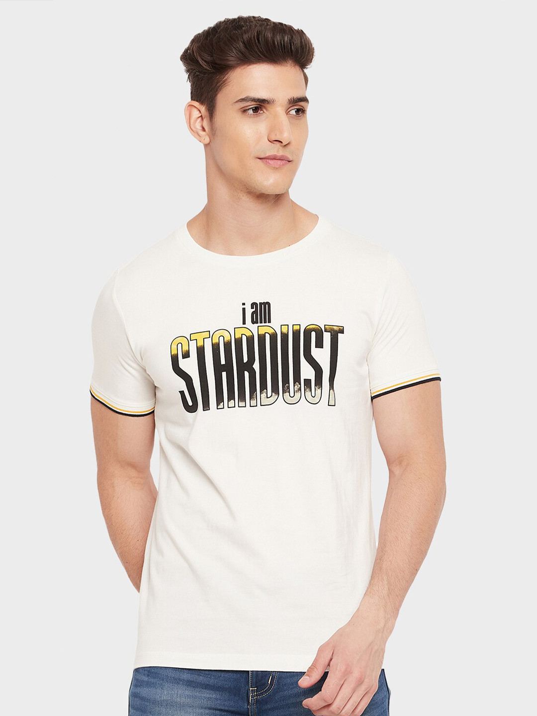 

Duke Typography Printed Cotton Slim Fit T-shirt, White