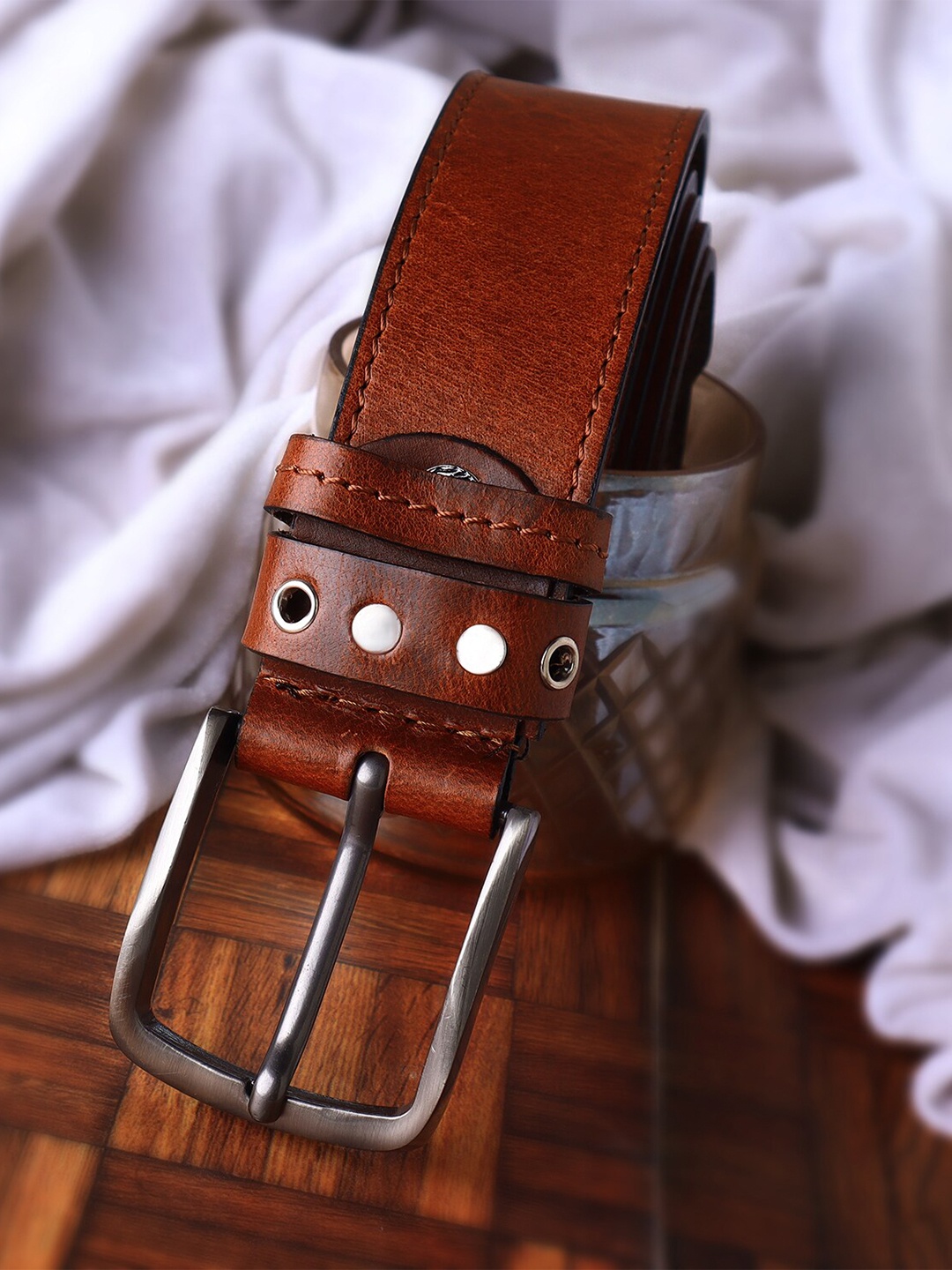 

Elite Crafts Men Leather Formal Belt, Brown