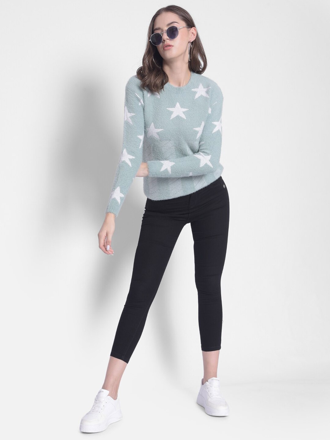 

Crimsoune Club Geometric Printed Pullover Sweater, Blue