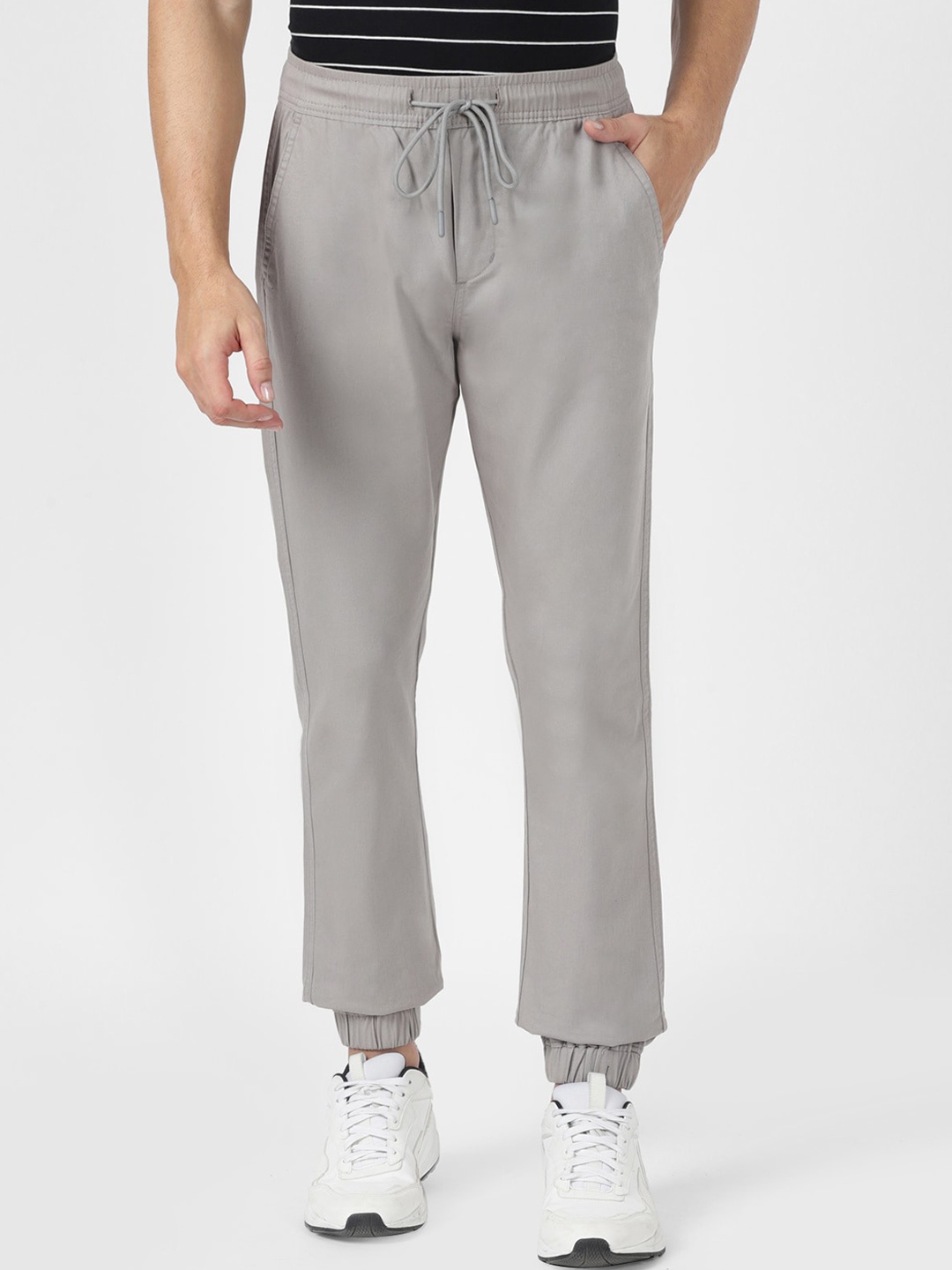 

UrbanMark Men Smart Slim Fit Joggers, Grey
