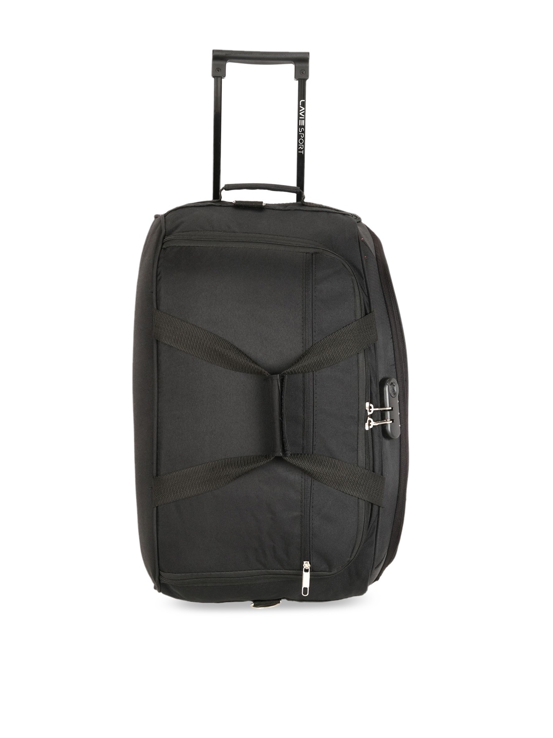 

LAVIE SPORT Anti-Theft Sage Wheel Soft Sided Cabin Duffle Trolley Bag - 57 cm, Black