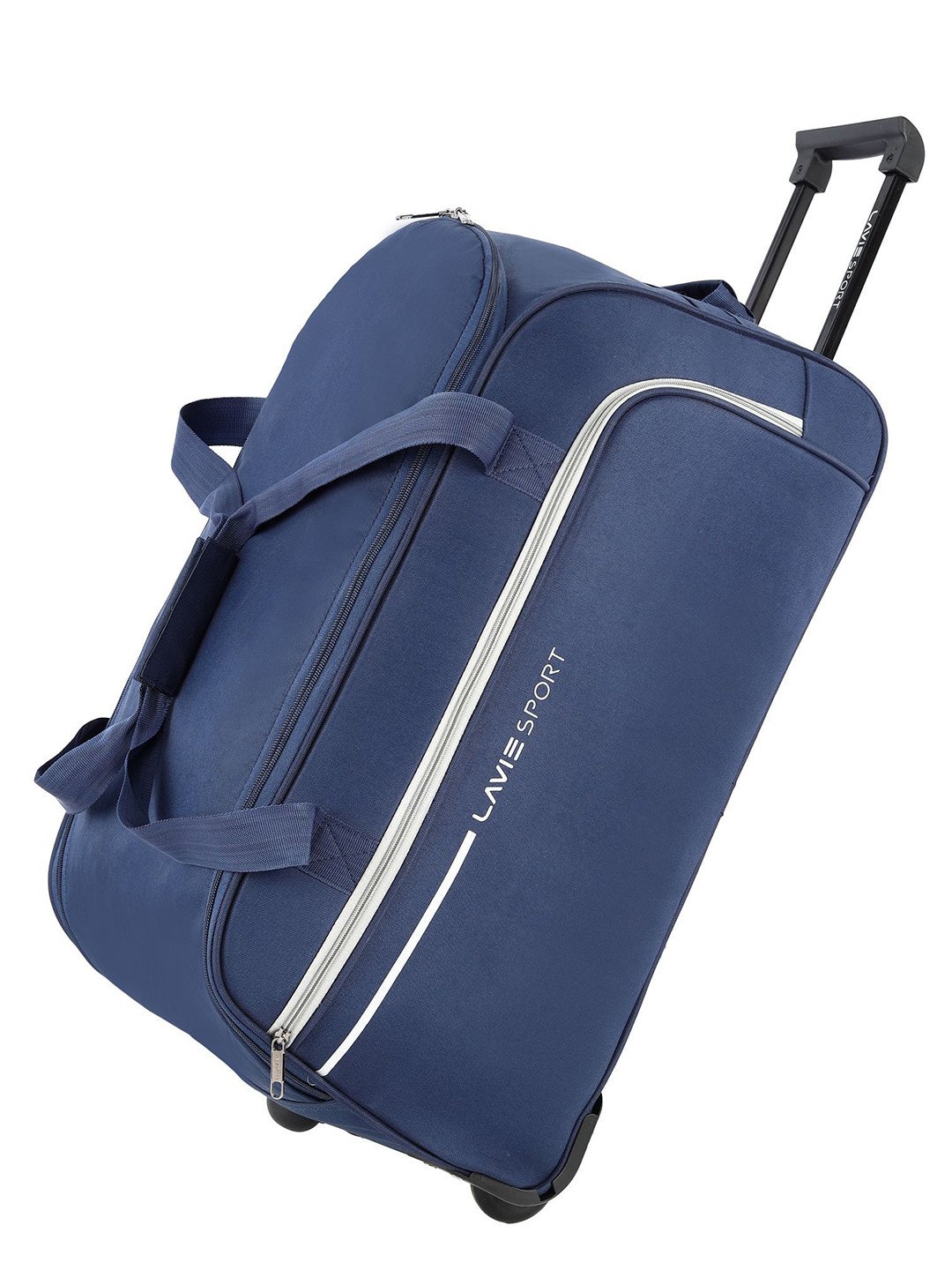 

LAVIE SPORT Large Size 62 CMS Galactic Wheel Duffle Bag, Navy blue