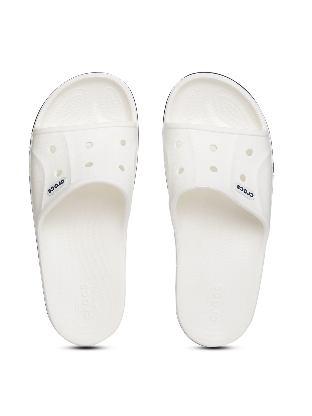 

Crocs Unisex White Solid Slip-On Flip Flops