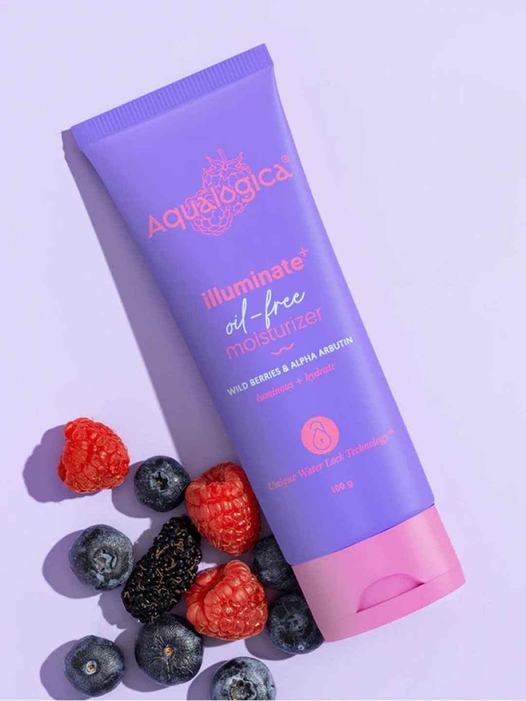 

Aqualogica Illuminate Oil-Free Day Moisturizer 100g, Purple