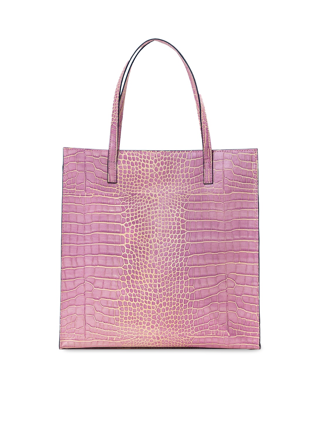 

Mistry Animal Leather Oversized Shopper Tote Bag, Pink