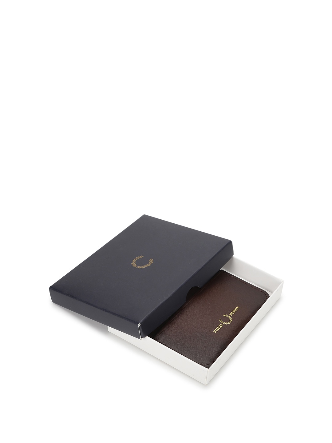 

Fred Perry Men Leather Card Holder, Brown