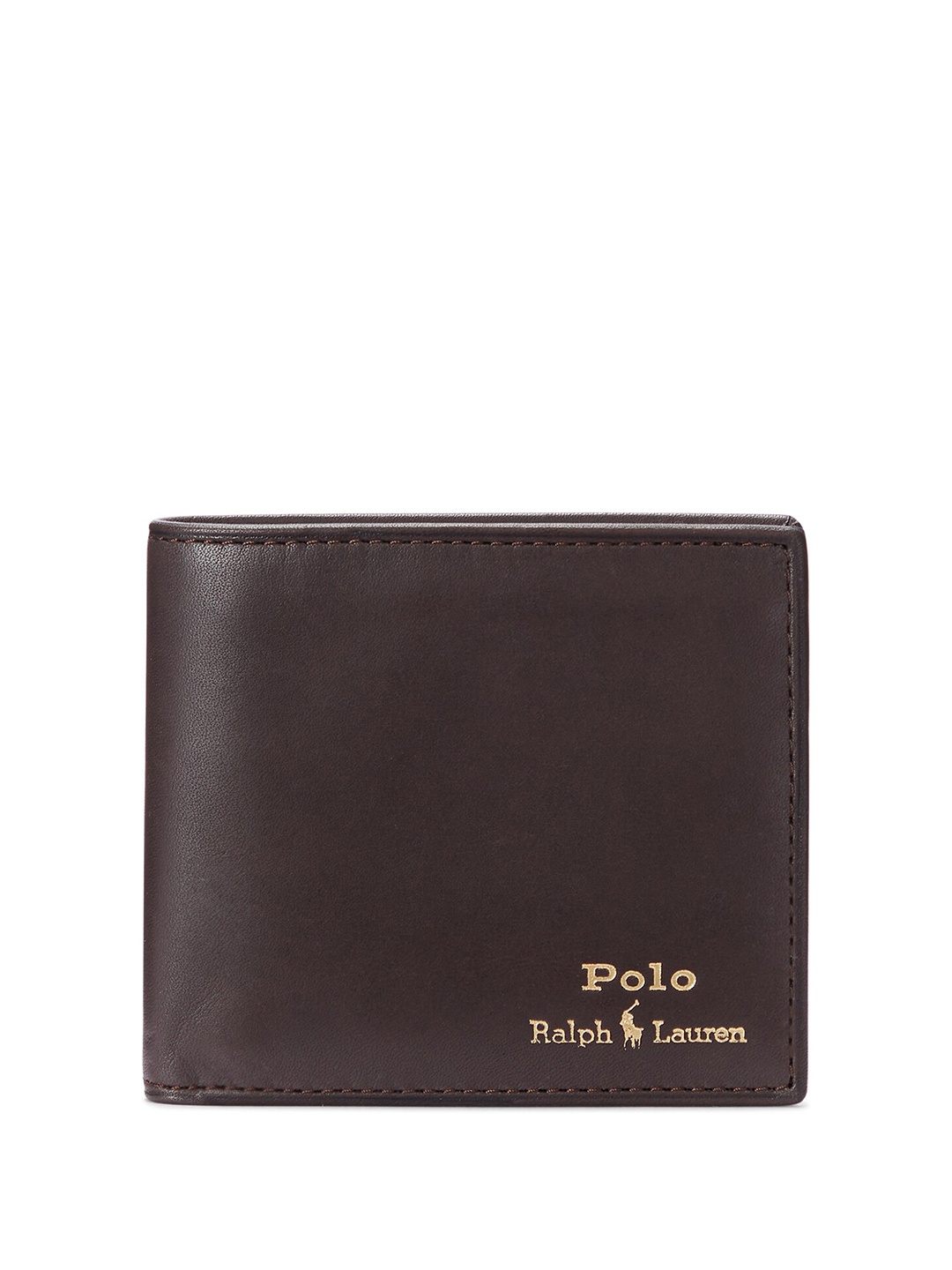 

Polo Ralph Lauren Men Leather Two Fold Wallet, Brown