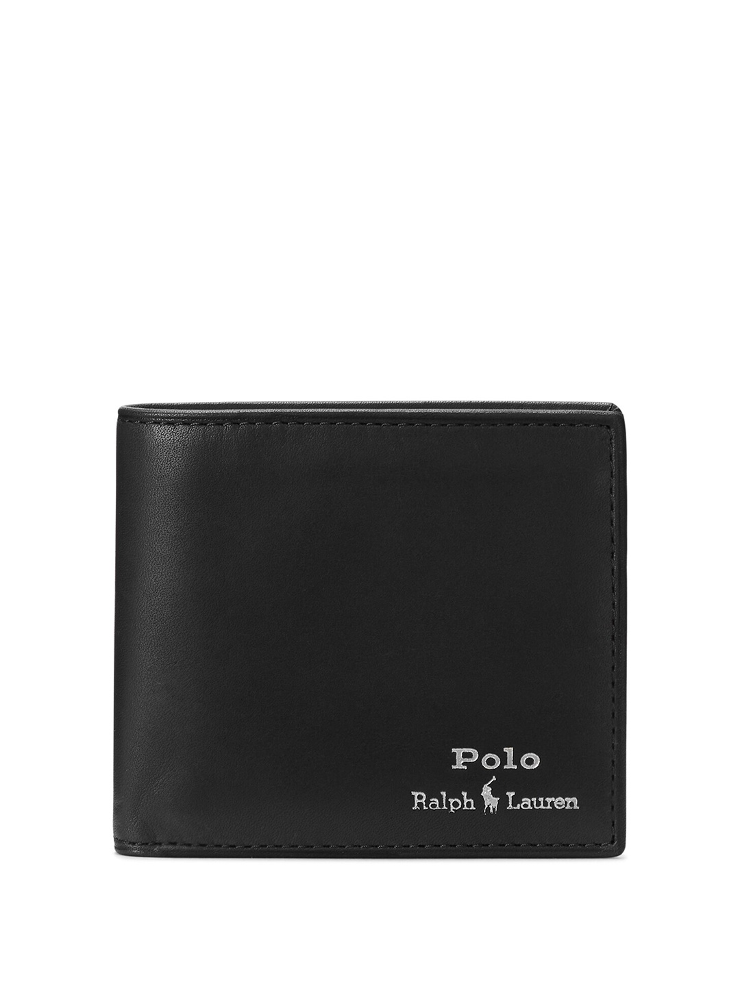 

Polo Ralph Lauren Men Leather Two Fold Wallet, Black
