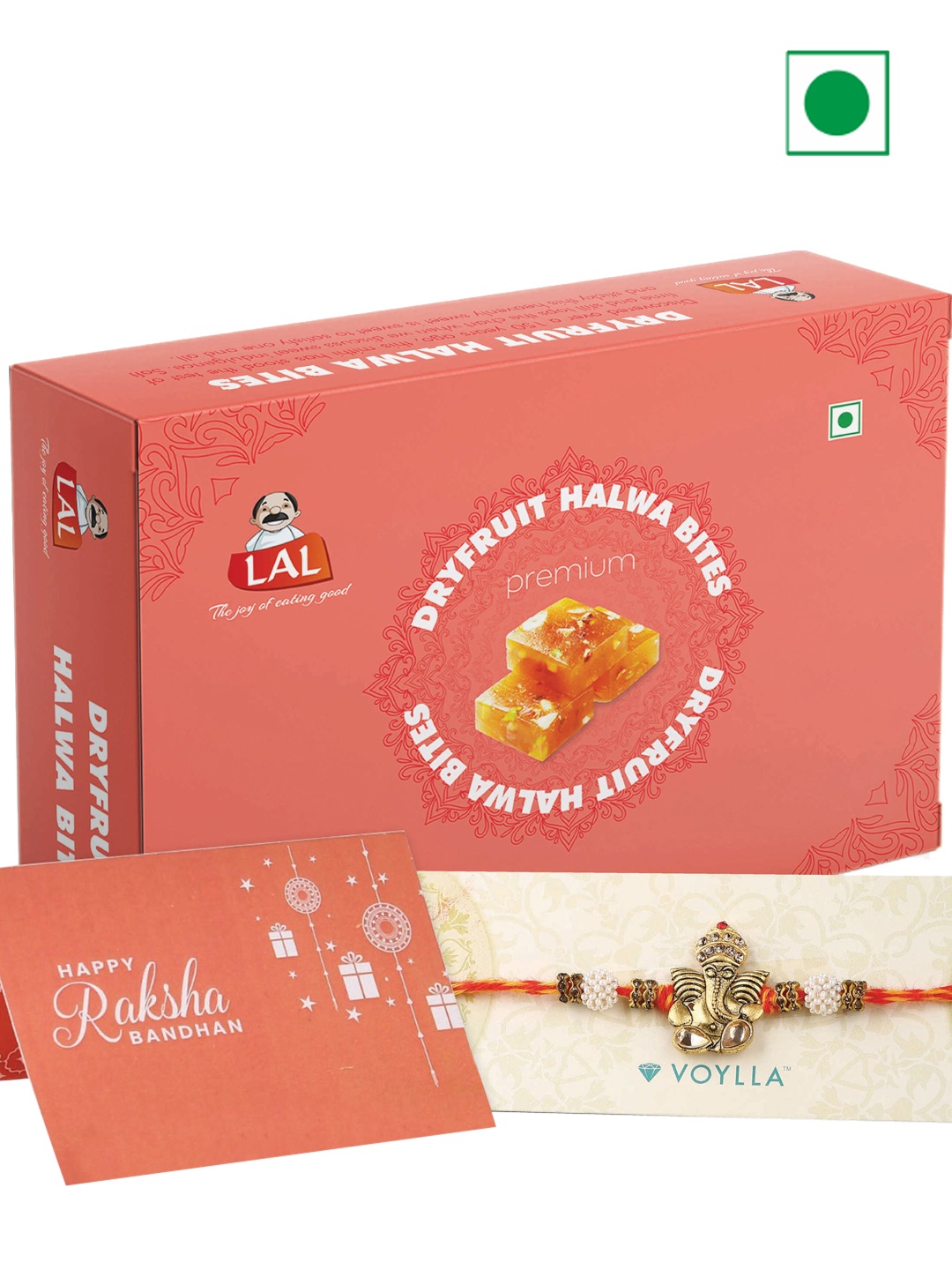 

LAL Dry Fruit Halwa Bites With Rakhi 400g, Na