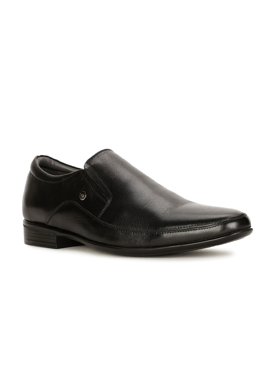 

Bata Men Leather Formal Slip-On Shoes, Black