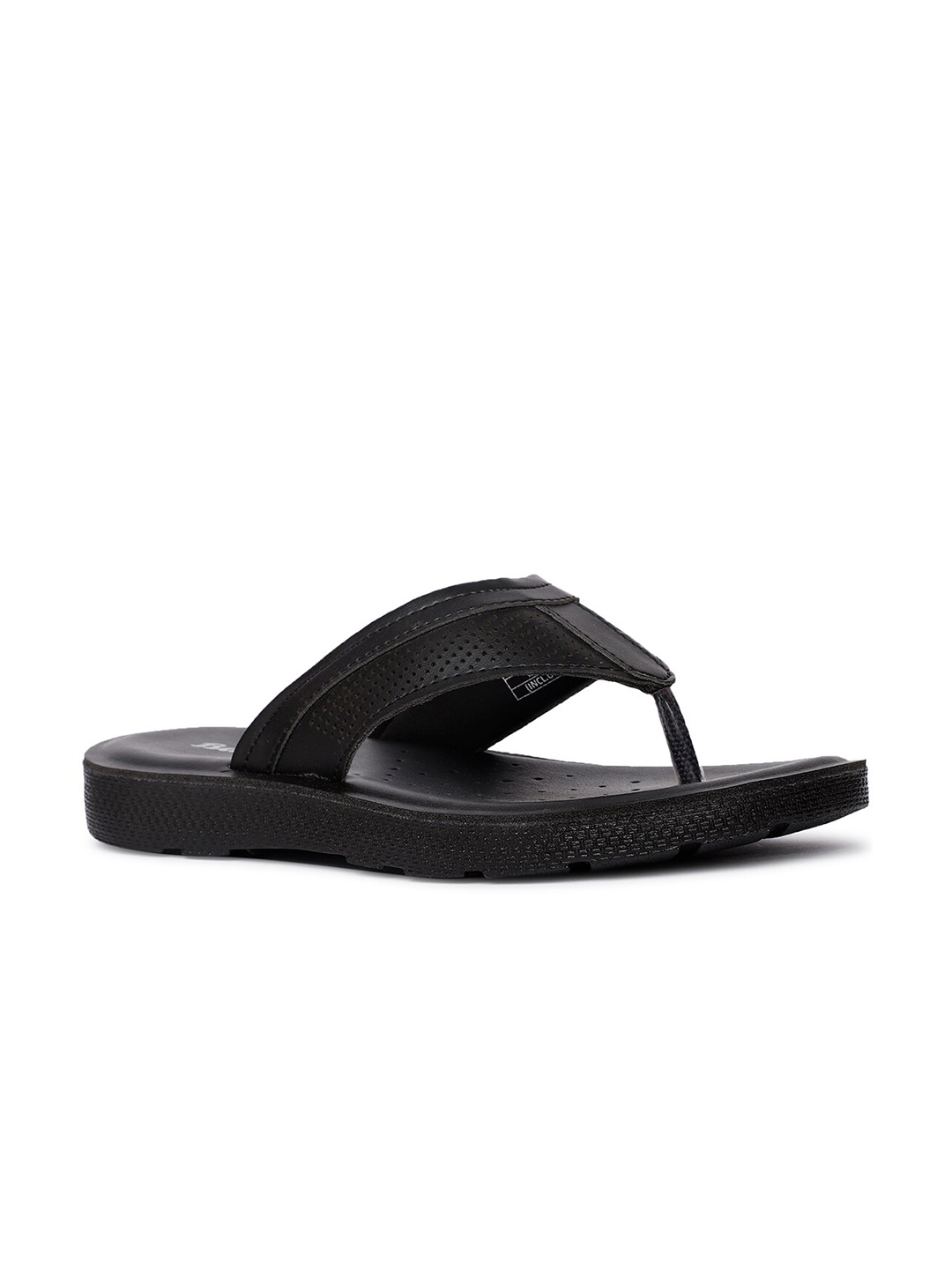 

Bata Men Textured Comfort Sandals, Black