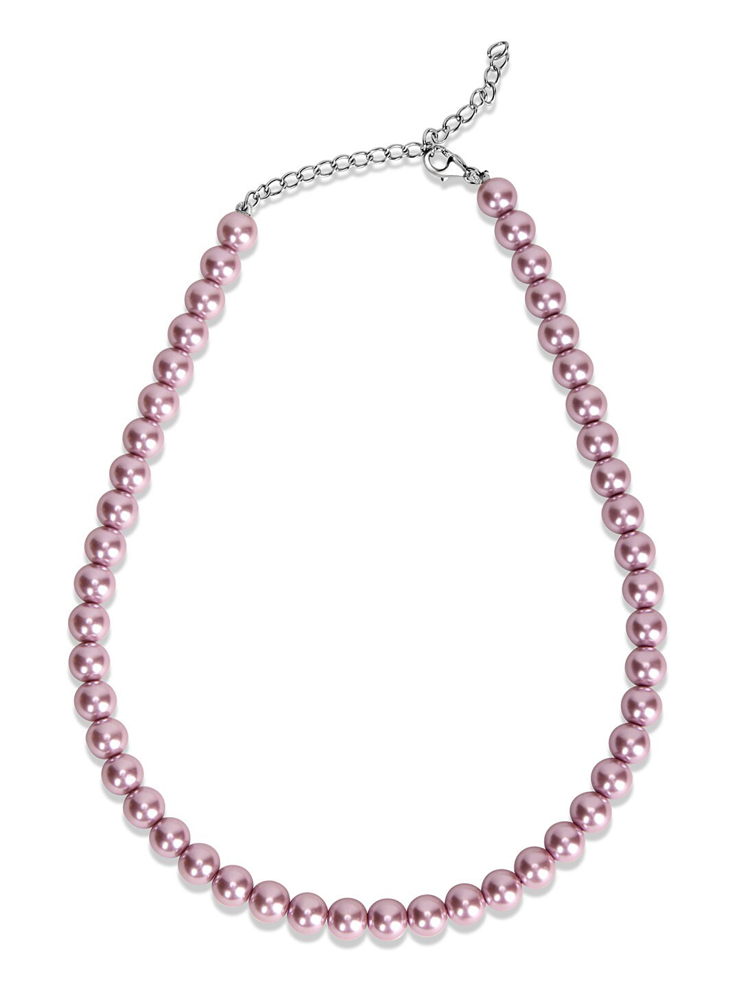 

March by FableStreet Rhodium-Plated Sterling Silver Pearl Necklace