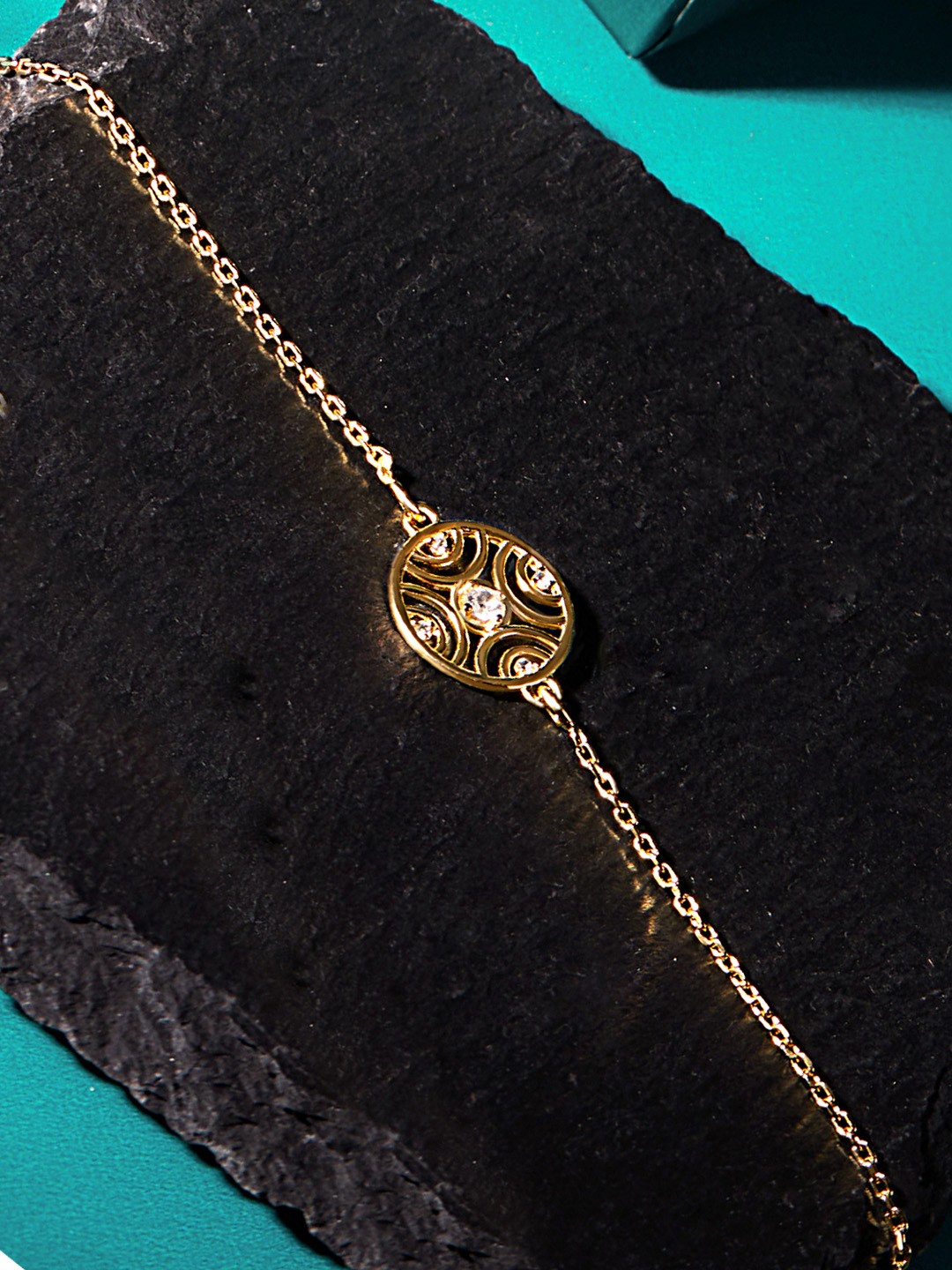 

March by FableStreet 18k Gold Plated Silver Filigree Bracelet