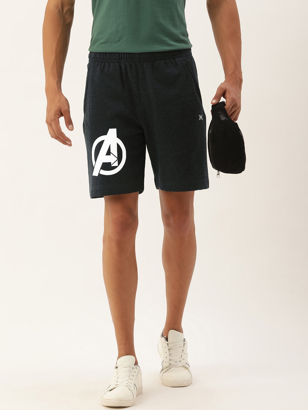 

Kook N Keech Men Avengers Printed Shorts, Charcoal