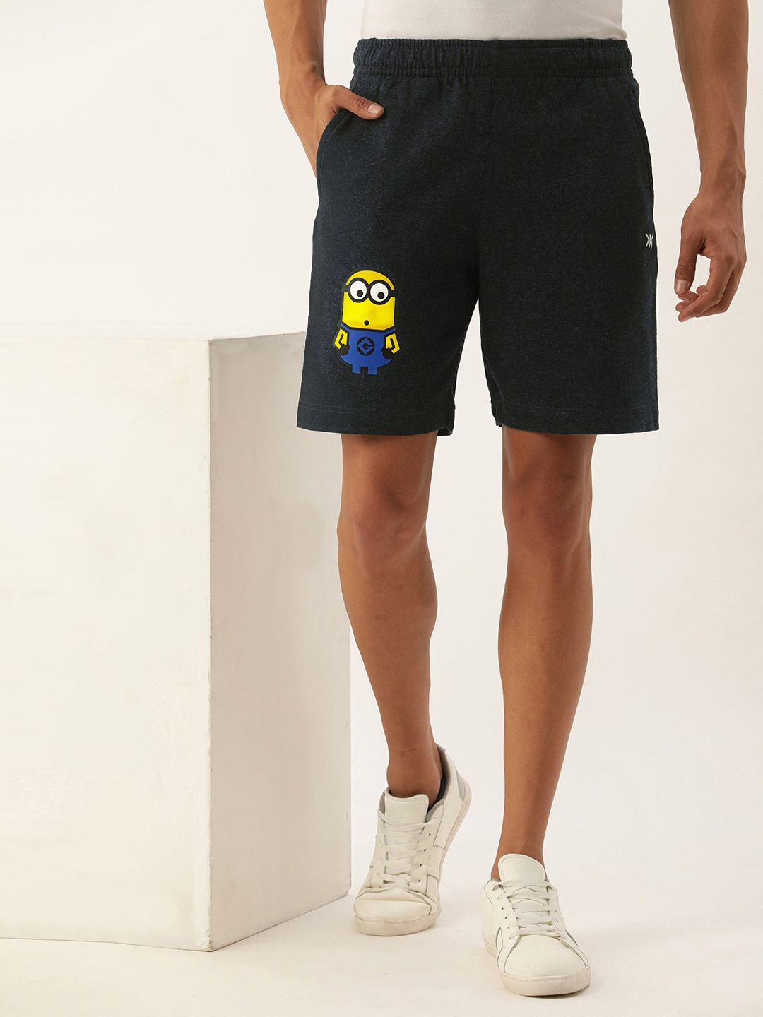 

Kook N Keech Men Minions Printed Shorts, Charcoal