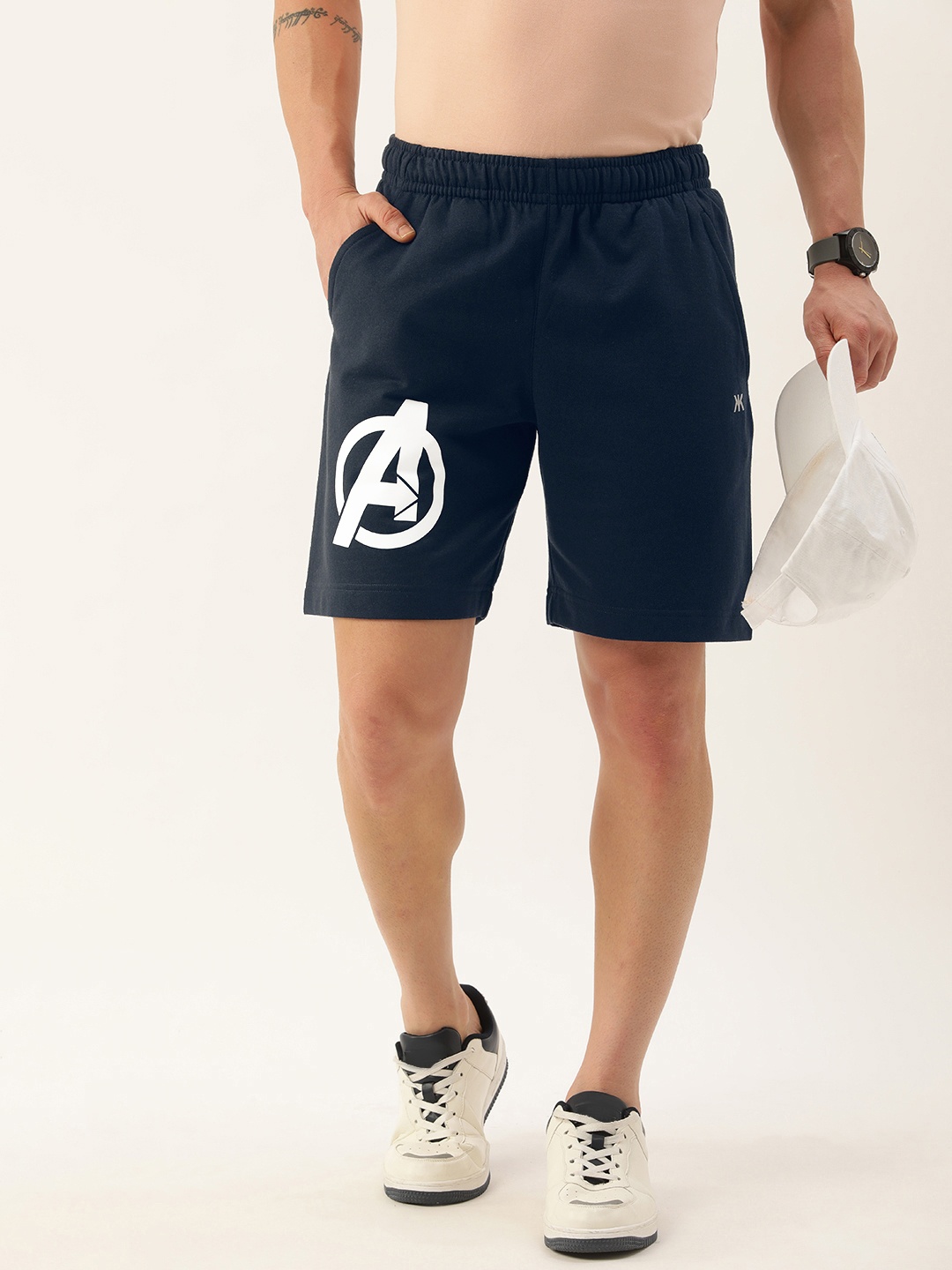 

Kook N Keech Men Avengers Printed Shorts, Navy blue