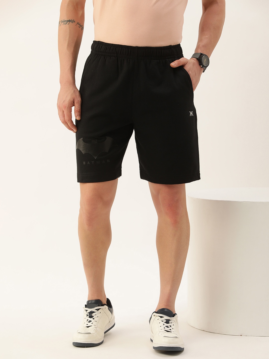 

Kook N Keech Men Batman Printed Shorts, Black