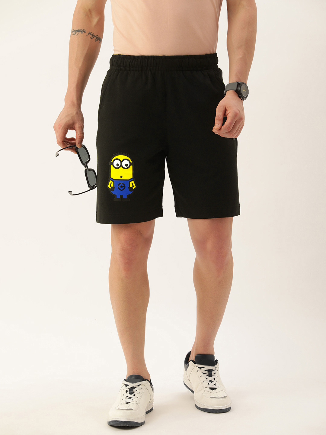 

Kook N Keech Men Minions Printed Shorts, Black