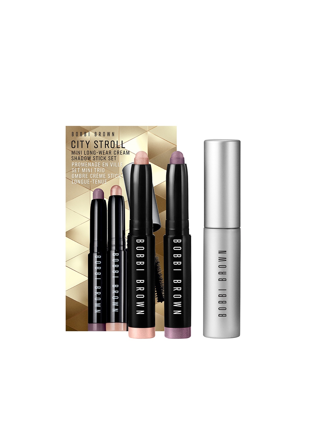 

Bobbi Brown City Stroll Mini Long-Wear Cream Shadow Stick & Mascara Set, Pink