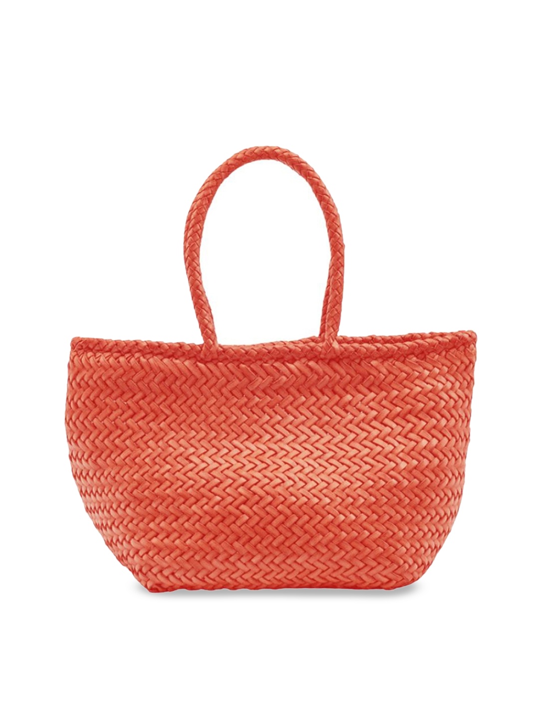 

Mistry Self Design Leather Oversized Tote Bag, Coral