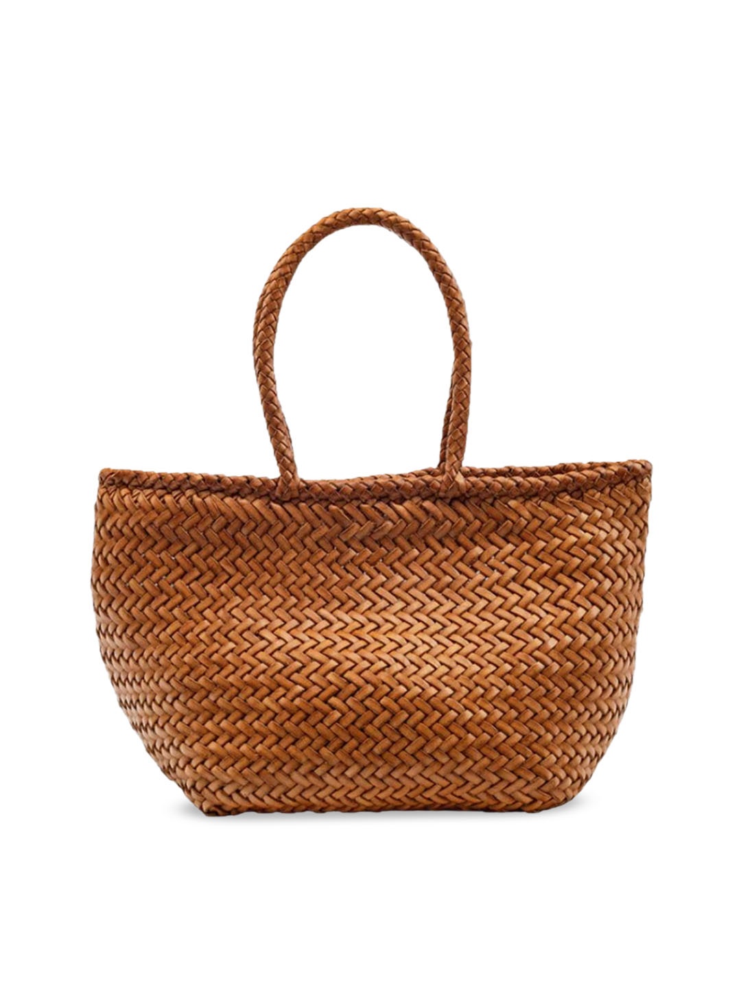 

Mistry Self Design Leather Oversized Tote Bag, Tan