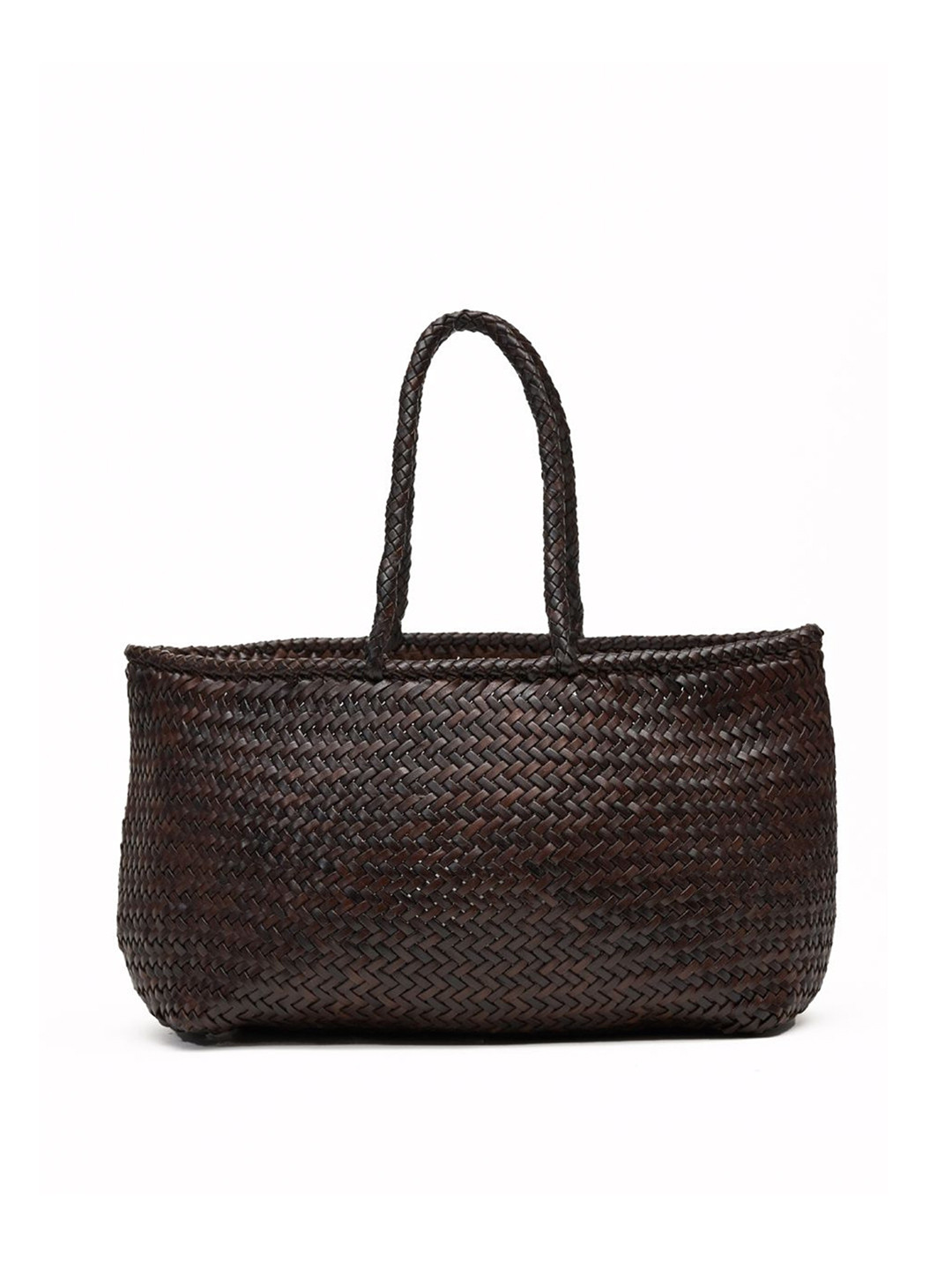 

Mistry Textured Structured Leather Handheld Bag, Brown