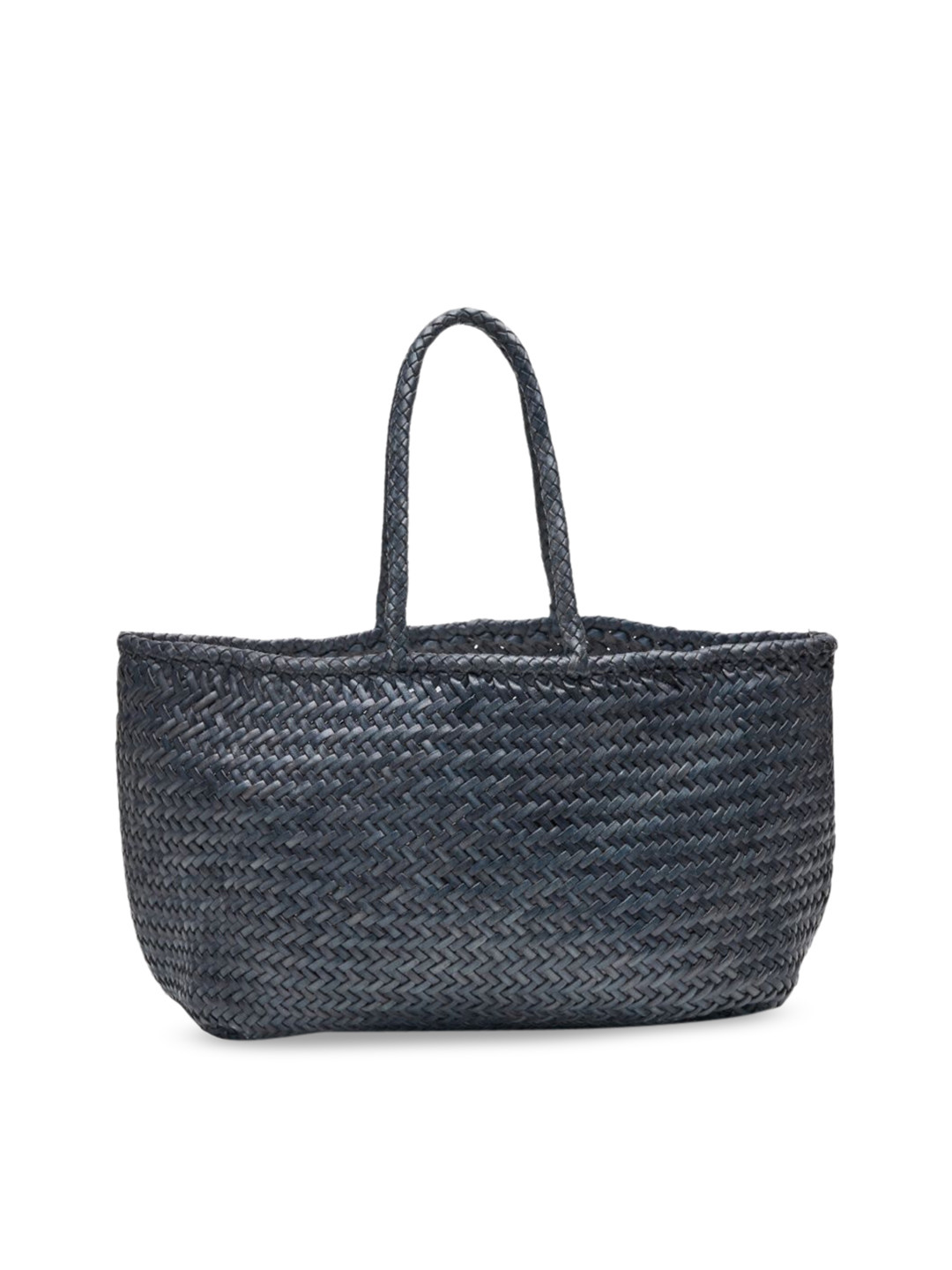 

Mistry Textured Structured Leather Handheld Bag, Charcoal
