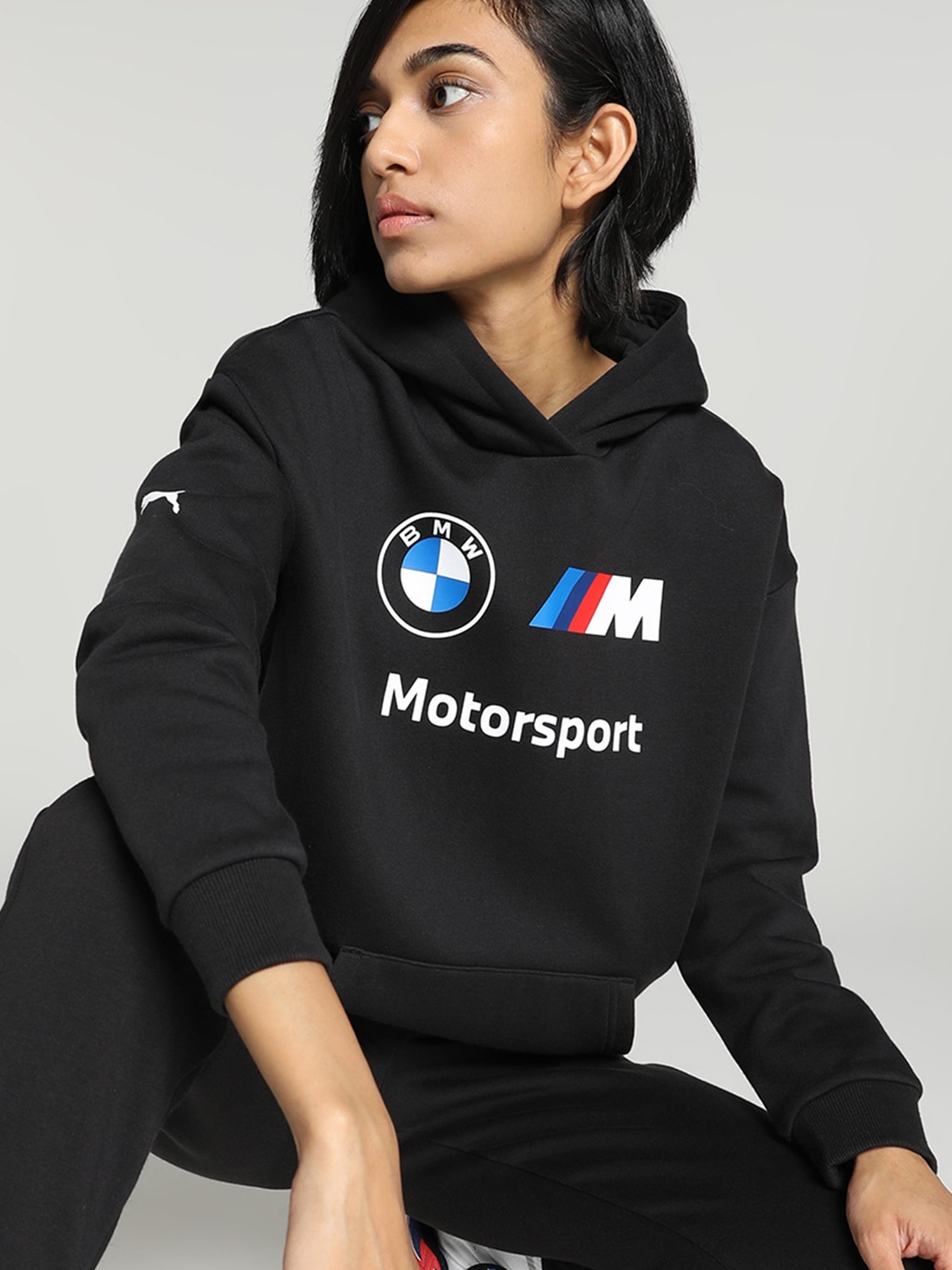 

PUMA Motorsport BMW M Essentials Hoodie Pullover, Black
