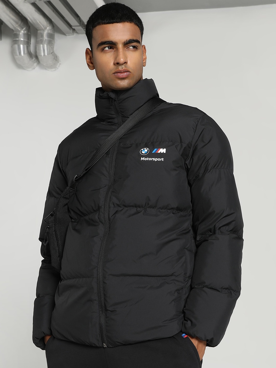 PUMA Motorsport BMW M Mock Collar Padded Jacket, Black