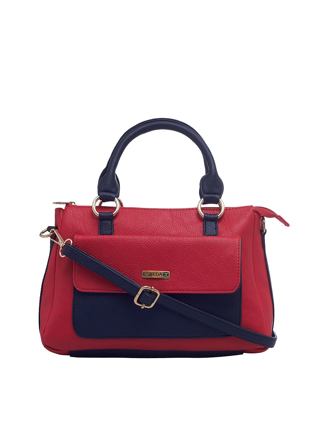 

ESBEDA Women Red & Blue Solid Shoulder Bag