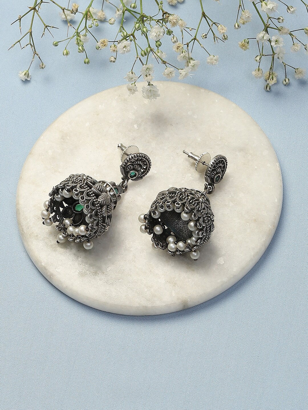 

Biba Silver-Plated Contemporary Drop Earrings