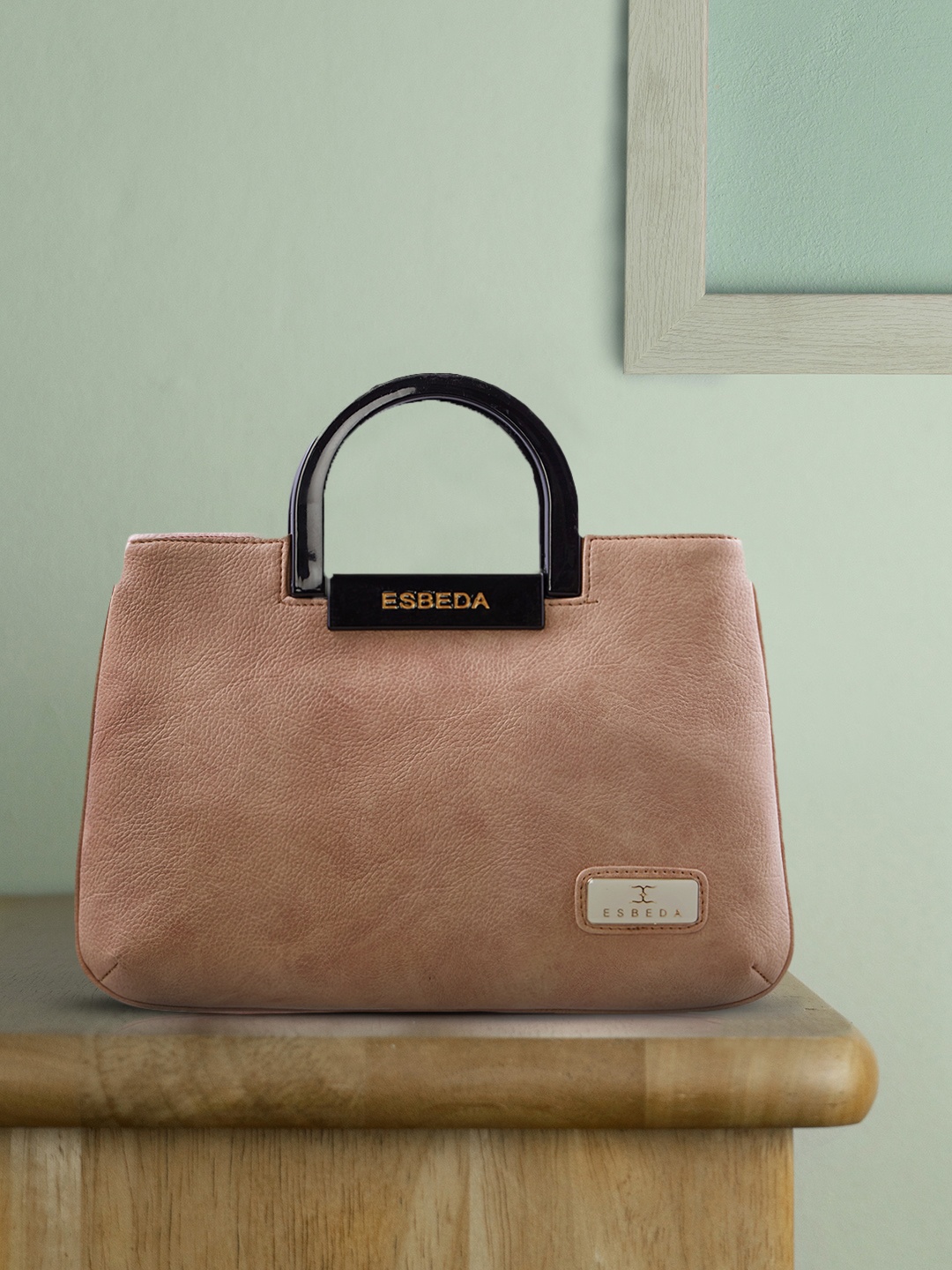 

ESBEDA Brown Solid Handheld Bag