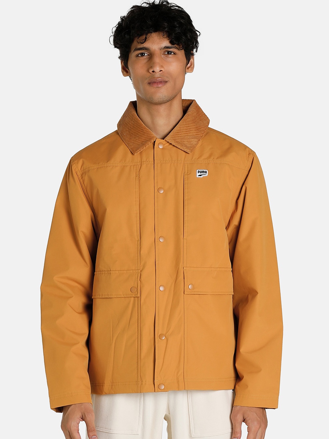 

Puma Downtown Regular Fit Padded Coach Tailored Jacket, Tan