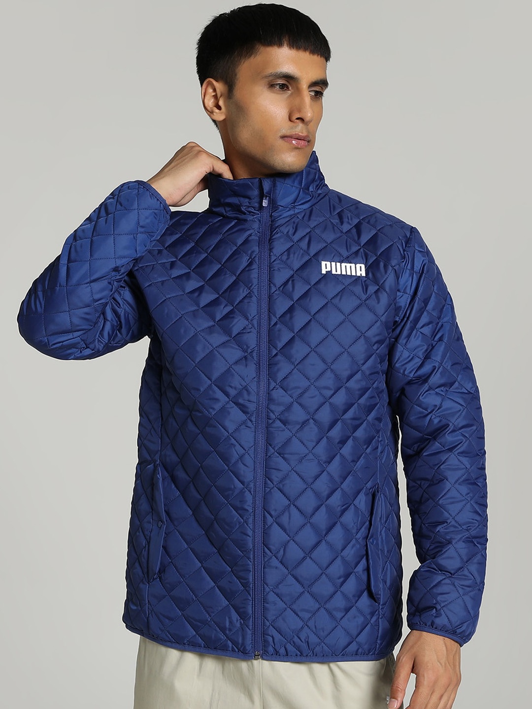 

Puma Men Self-Design Lightweight Padded Jacket, Blue