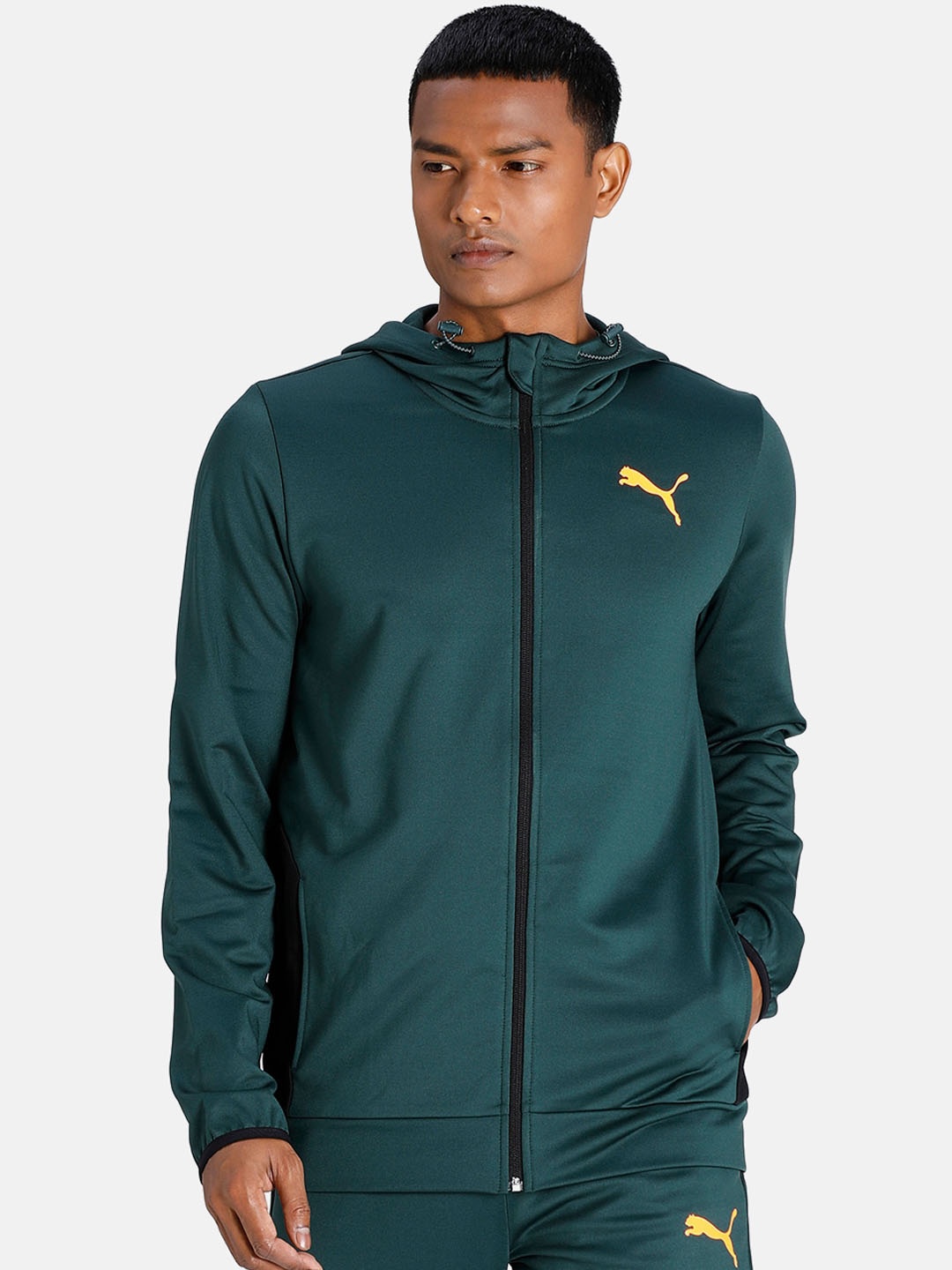 

Puma RTG Full-Zip Hooded Sporty Jacket, Green