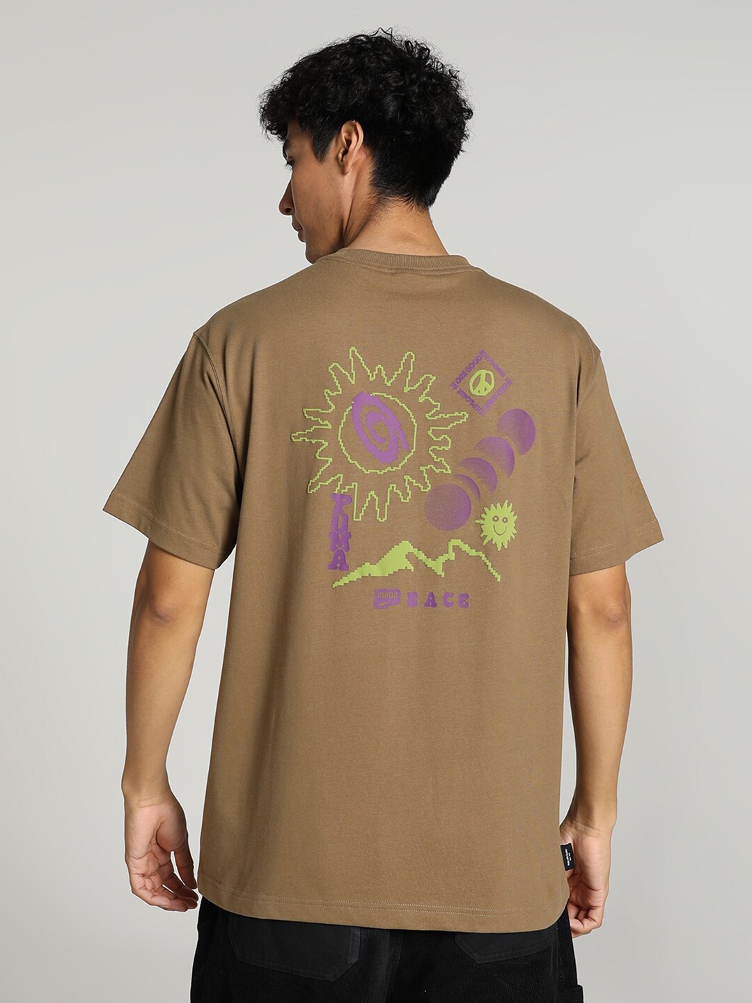 

Puma DOWNTOWN Graphic T-Shirt, Brown
