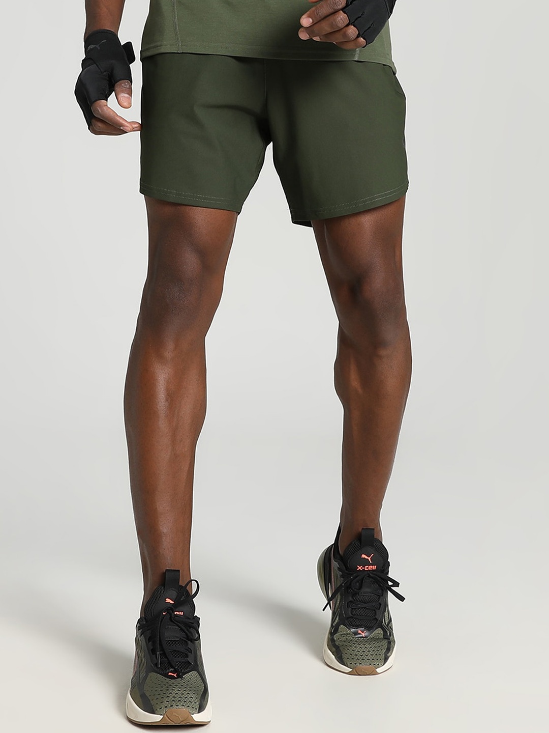 

Puma Men Training Sports Shorts, Olive