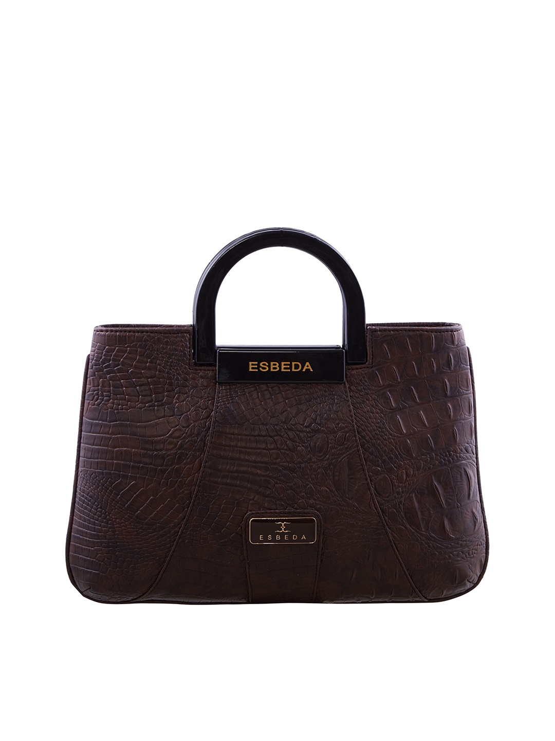 

ESBEDA Brown Printed Handheld Bag