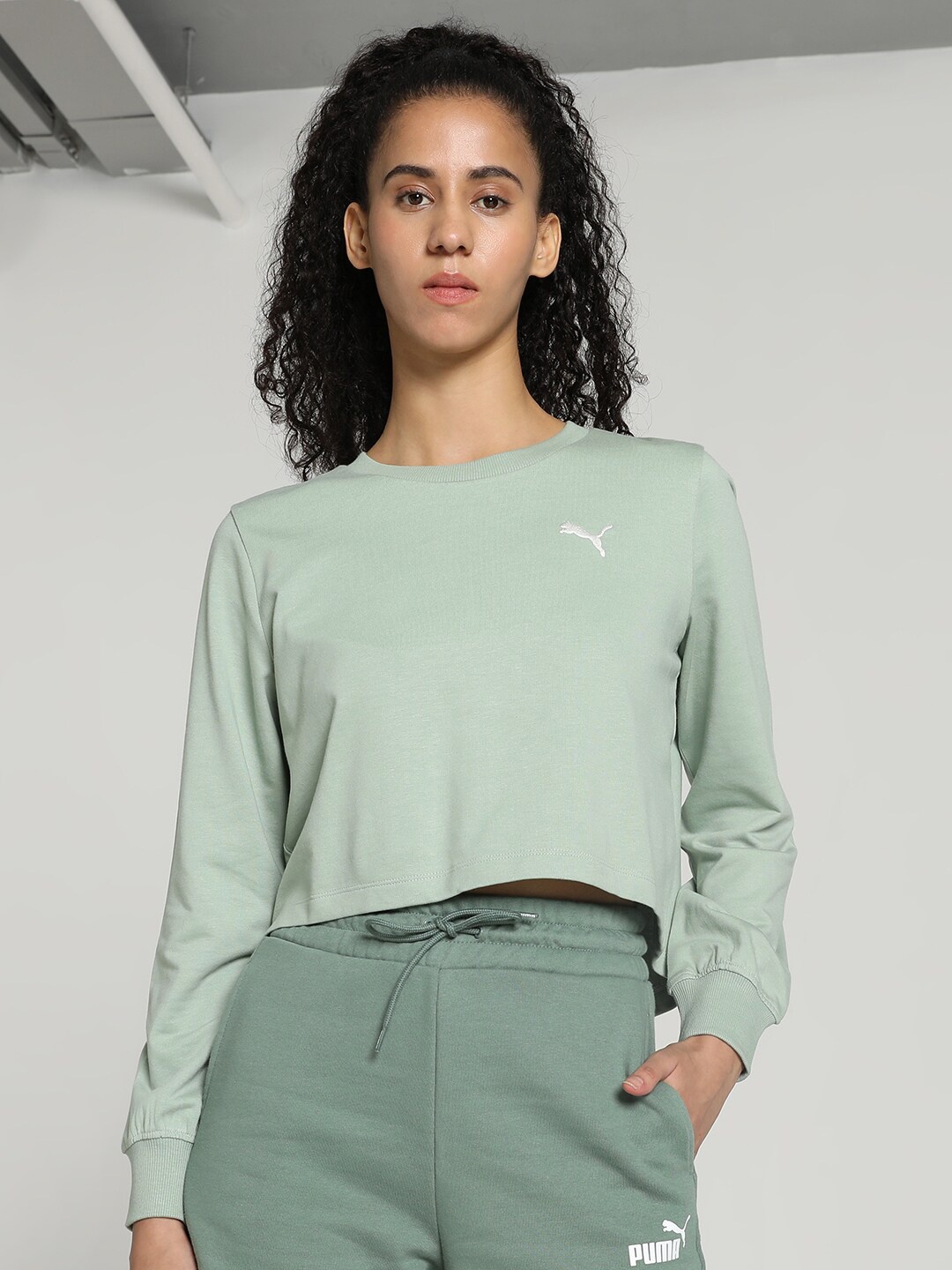 

Puma ESS Relaxed Fit Crew-Neck T-Shirt, Sea green