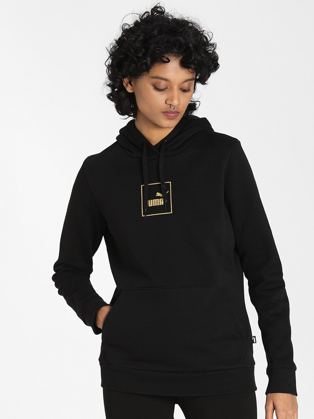 

Puma Holiday Cotton Hooded Sweatshirt, Black