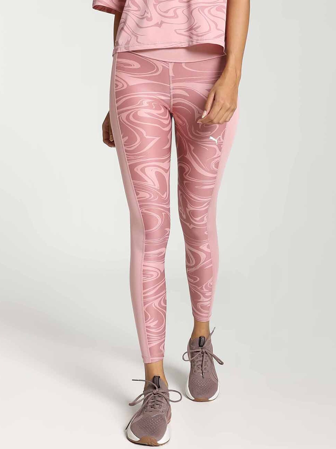 

Puma Women Favourite Printed High Waist 7/8 Training Leggings Women, Pink