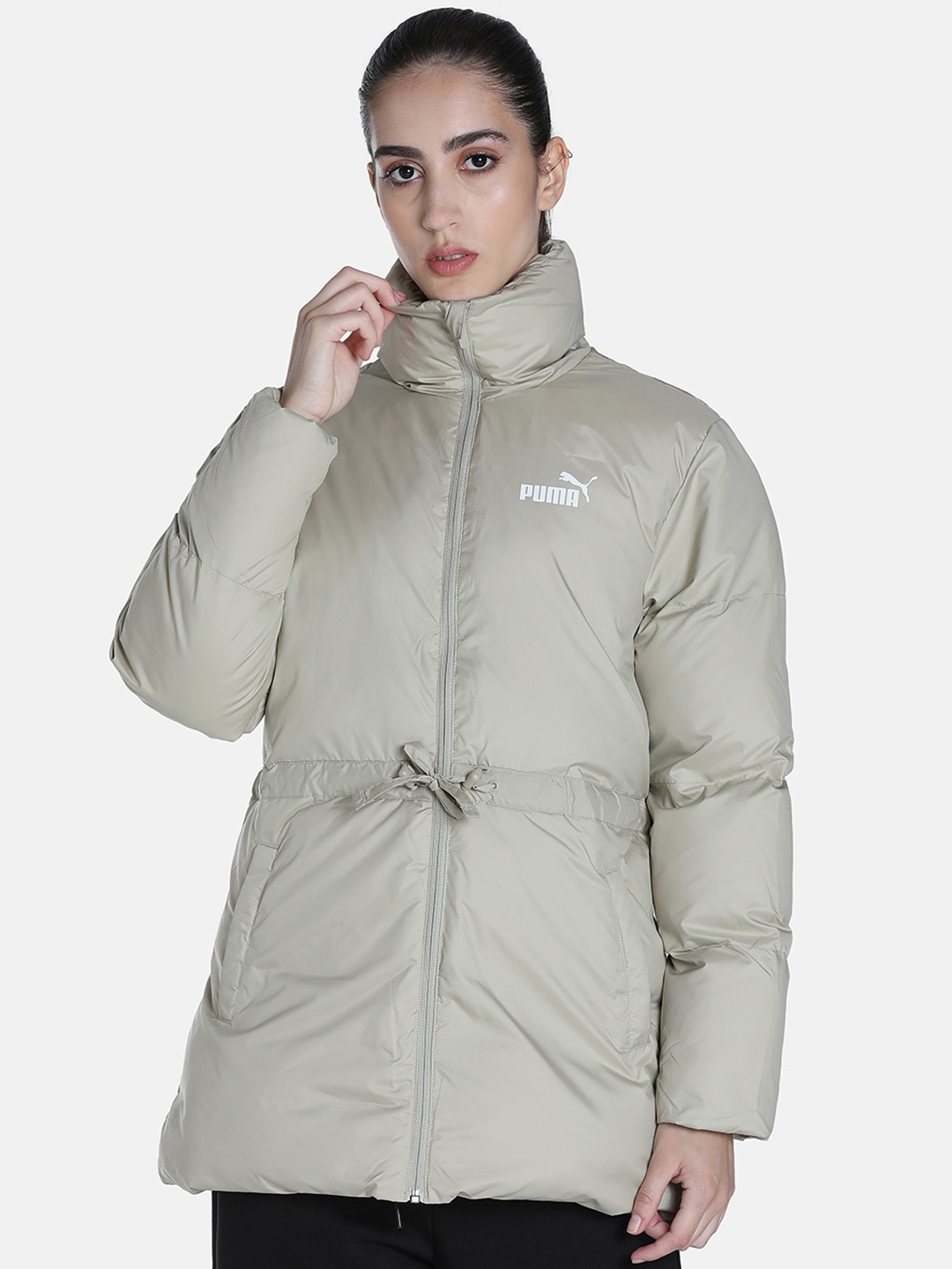 

Puma Relaxed Fit Puffer Jacket, Beige