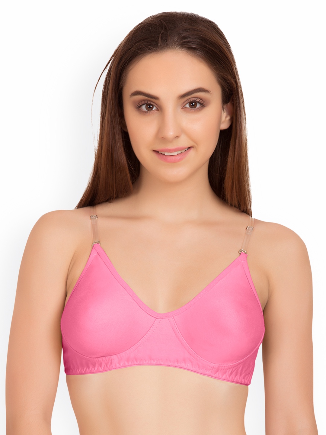

Tweens Pink Solid Non-Wired Non Padded T-shirt Bra TW-9266BPK