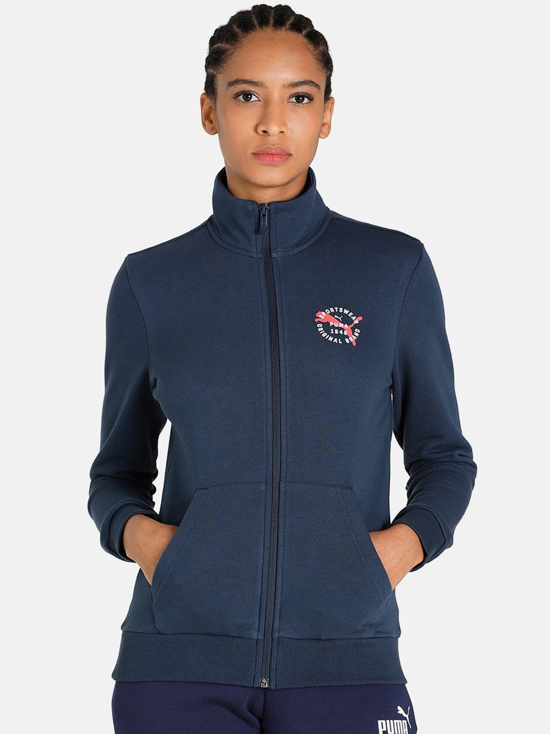 

Puma Graphic Logo Jacket VII Cotton Sporty Jacket, Blue